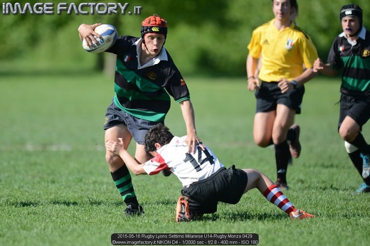 2015-05-16 Rugby Lyons Settimo Milanese U14-Rugby Monza 0429